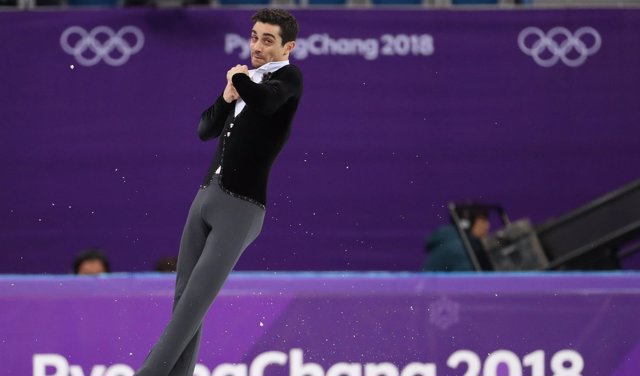 Javier Fernández en los Juegos Olímpicos de PyeongChang 2018