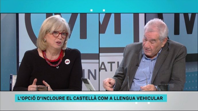 Los exconsellers Irene Rigau y Ernest Maragall en TV3