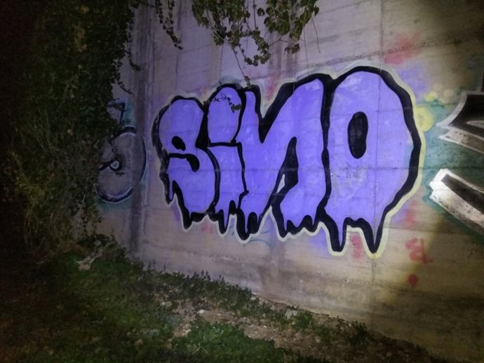 Pintada de los jóvenes en Salamanca. 