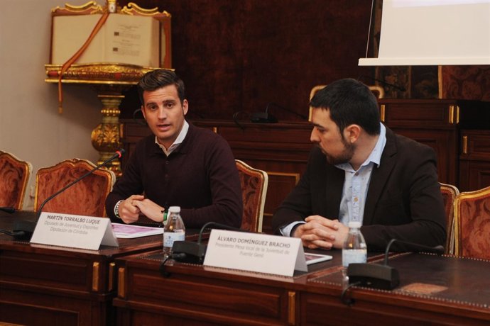 Torralbo (izda.), durante la celebración del encuentro