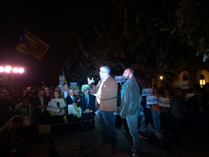Agustí Alcoberro (ANC) Marcel Mauri (Òmnium)