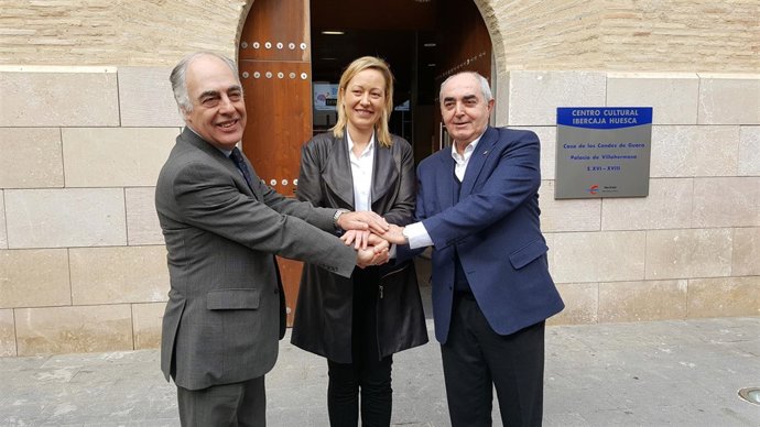 José Luis Rodrigo, Marta Gastón y Manuel Rodríguez Chesa