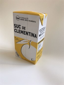 Zumo de mandarina del Banc dels Aliments