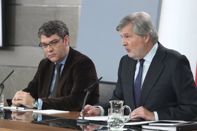 Rueda de prensa de Iñigo Méndez de Vigo y Álvaro Nadal tras el Consejo