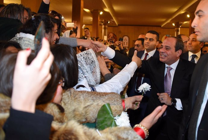 Abdelfatá al Sisi celebra la Navidad en la nueva capital administrativa egipcia