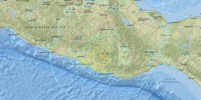 Registrado un terremoto de magnitud 7,5 en México