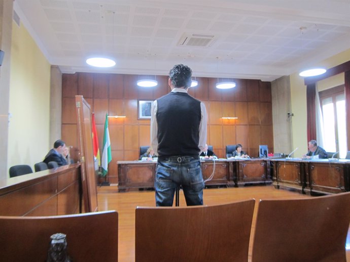 El acusado durante el juicio en la Audiencia de Jaén                         