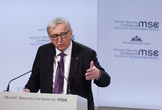 Jean-Claude Juncker en Conferencia de Seguridad de Múnich 2018