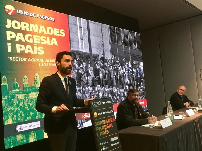 El presidente del Parlament, Roger Torrent