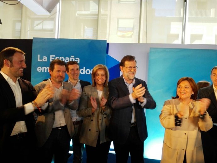 Bonig, junto a Rajoy en un acto en Elche
