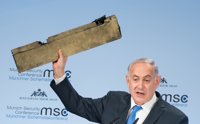 Netanyahu califica a Irán como "la mayor amenaza del mundo" mientras exhibe el supuesto dron iraní derribado
