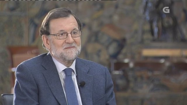 Rajoy en entrevista con la TVG