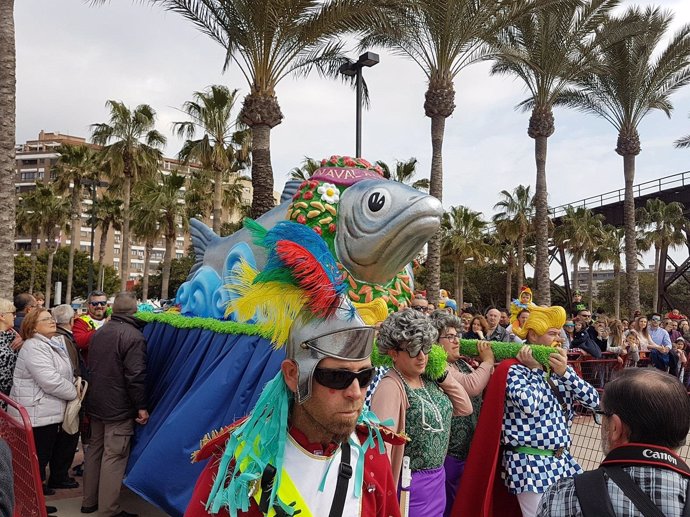 Entierro de la sardina en el Carnaval de Almería