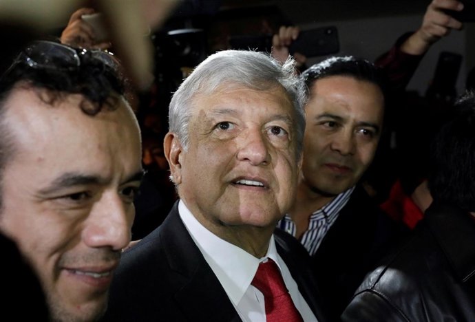 El candidato presidencial de Morena, Andres Manuel López Obrador