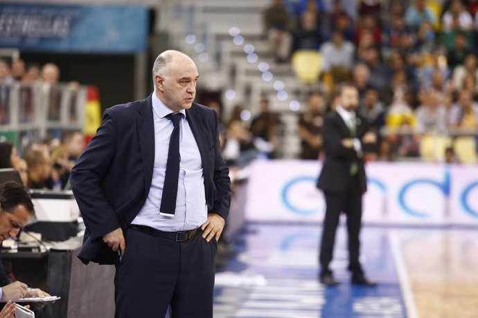 El entrenador del Real Madrid, Pablo Laso