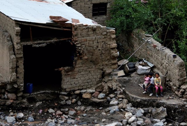 Consecuencias de la riada ocurrida en Palca, La Paz, Bolivia