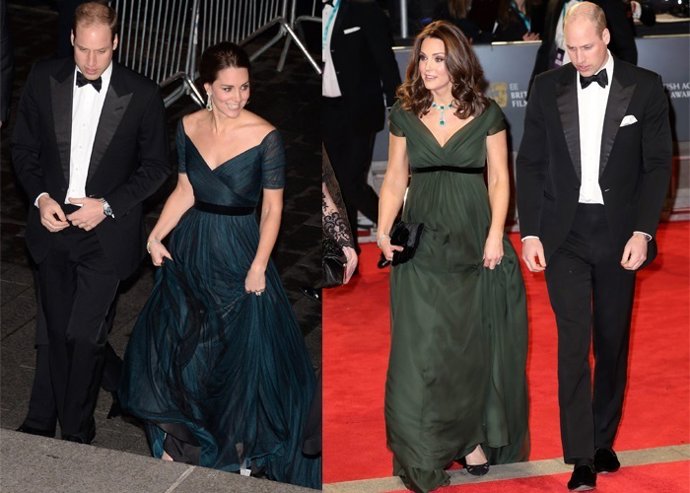 KATE MIDDLETON EN LOS PREMIOS BAFTA 2018 DE SIETE MESES