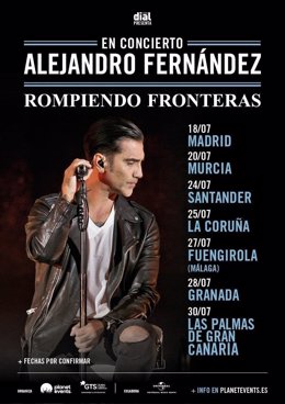 Alejandro Fernández actuará en Fuengirola (Málaga) y Granada