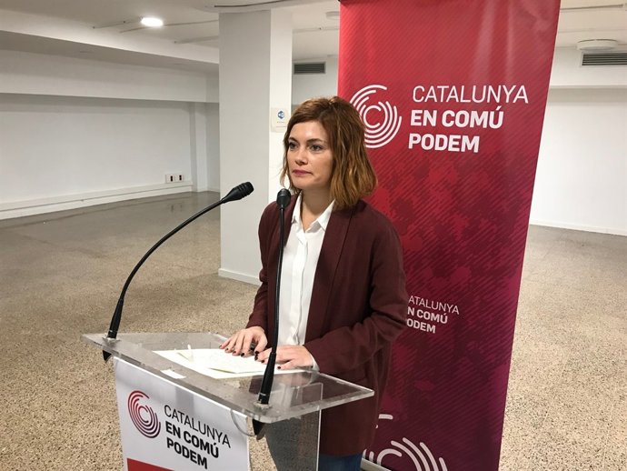 La portaveu de CatECP i líder de CatComú, Elisenda Alamany