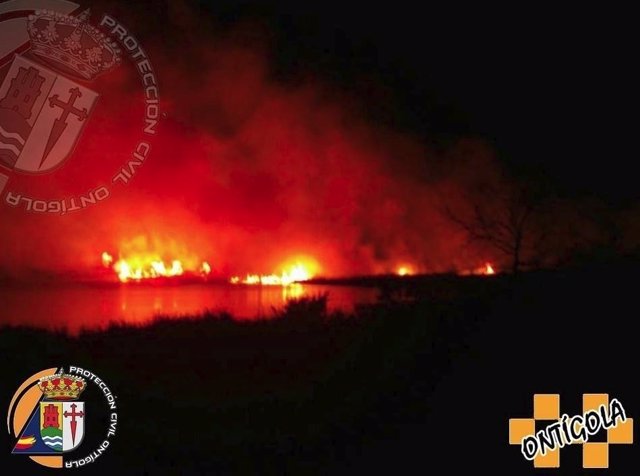 Incendio en el mar de Ontígola