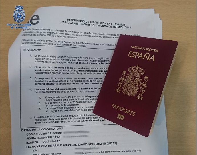 Pasaporte intervenido