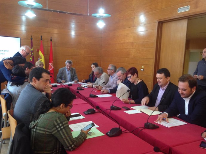 El PSOE en la reunión 