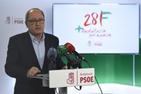 PSOE-A dice que PP-A se tendrá que "retratar" esta semana sobre financiación y aclarar si está con Andalucía o con Rajoy