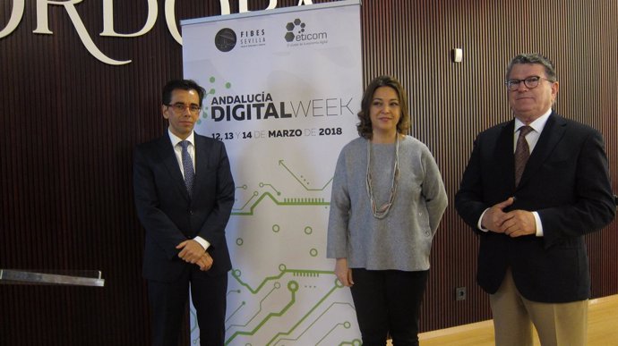 Isabel Ambrosio, Manuel Ortigosa y Fernando Rodríguez del Estal