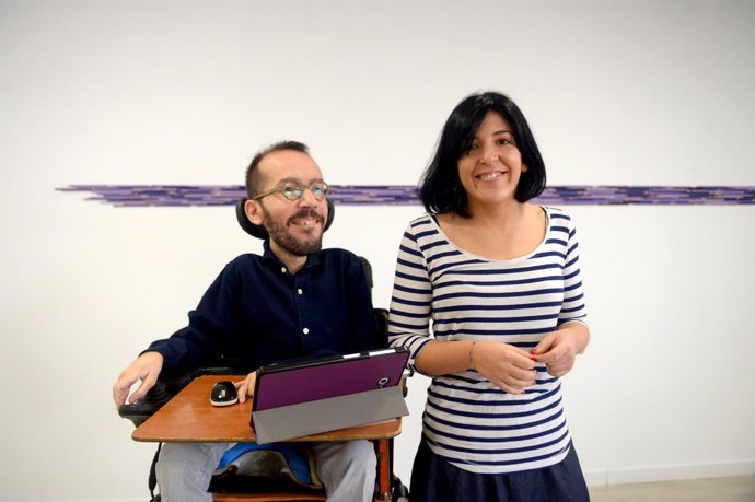 Pablo Echenique e Idoia Villanueva, dirigentes de Podemos