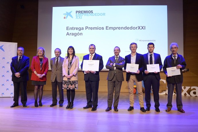 Entrega de los premios EmprendedorXXI Aragón.