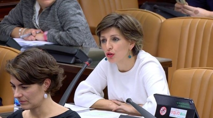 La diputada Yolanda Díaz en el Congreso