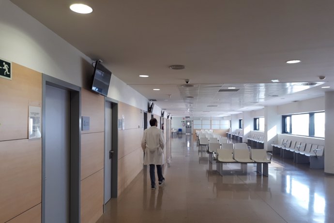 Zona de consultas de Neumología del hospital del PTS