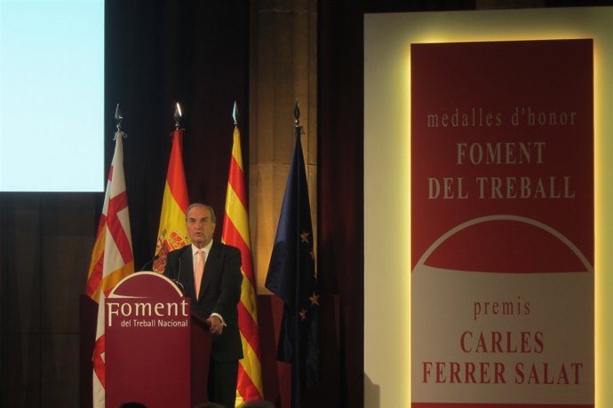 El president de Foment del Treball, Joaquim  Gay de Montellà