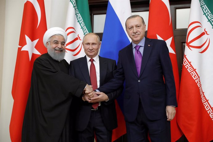 Rohani, Putin y Erdogan
