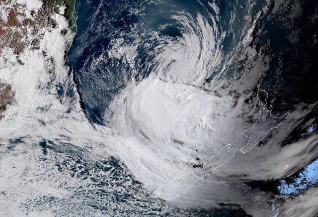 Ciclón 'Gita' visto desde el espacio