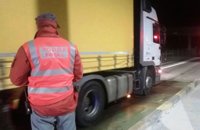 Inmovilizado un camión en Ribaforada que transportaba un 21% de exceso de peso