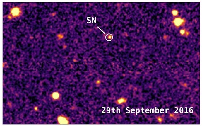 Explosión detectada de la supernova 'DES16C2nm' hace 10.500 millones de años