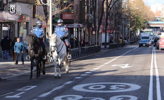 Policía Municipal de Madrid a caballo