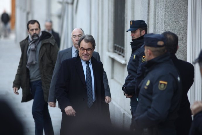 Artur Mas llega al Supremo para declarar por el procés