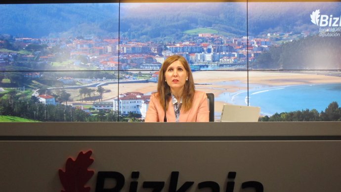 La portavoz de la Diputación de Bizkaia, Elena Unzueta