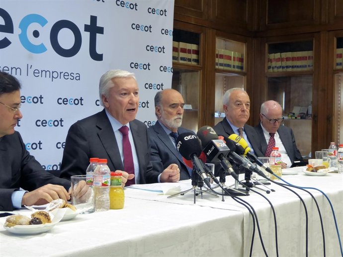 El presidente de Cecot, Antoni Abad