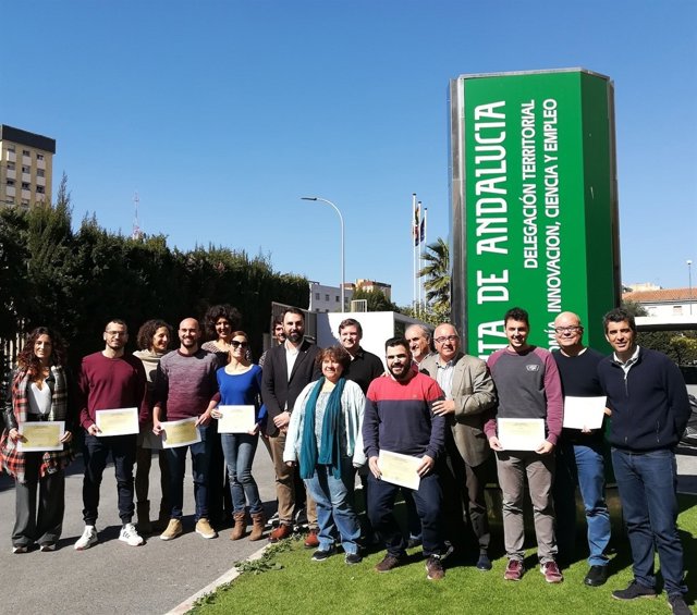 Emprendedores formados en el proyecto Lunar de la Junta en Málaga