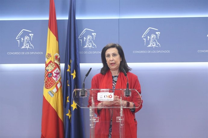 Rueda de prensa de Margarita Robles en el Congreso