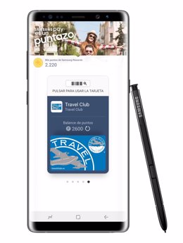 La tarjeta de fidelización de Travel Club en la app Samsung Pay