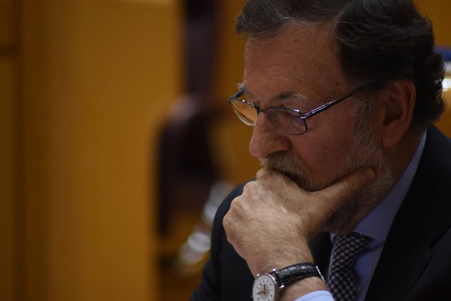 Rajoy en la sesión de control en el Senado