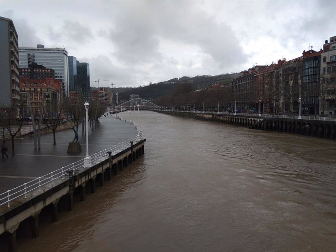 Ría a su paso por Bilbao