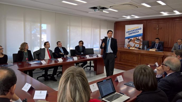 Imagen de la intervención del presidente de la Autoridad Portuaria