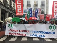 La Junta de Personal Docente del Principado reclama la vuelta a las 18 y 23 horas lectivas en Secundaria y Primaria