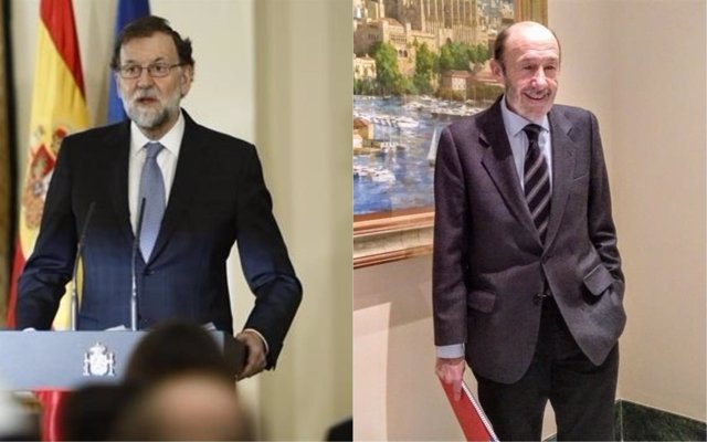 Montaje de Rajoy y Rubalcaba