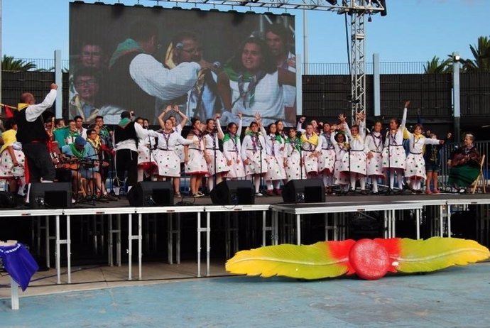 Festival Scout en Canarias con el Sierra de Cameros de Logroño